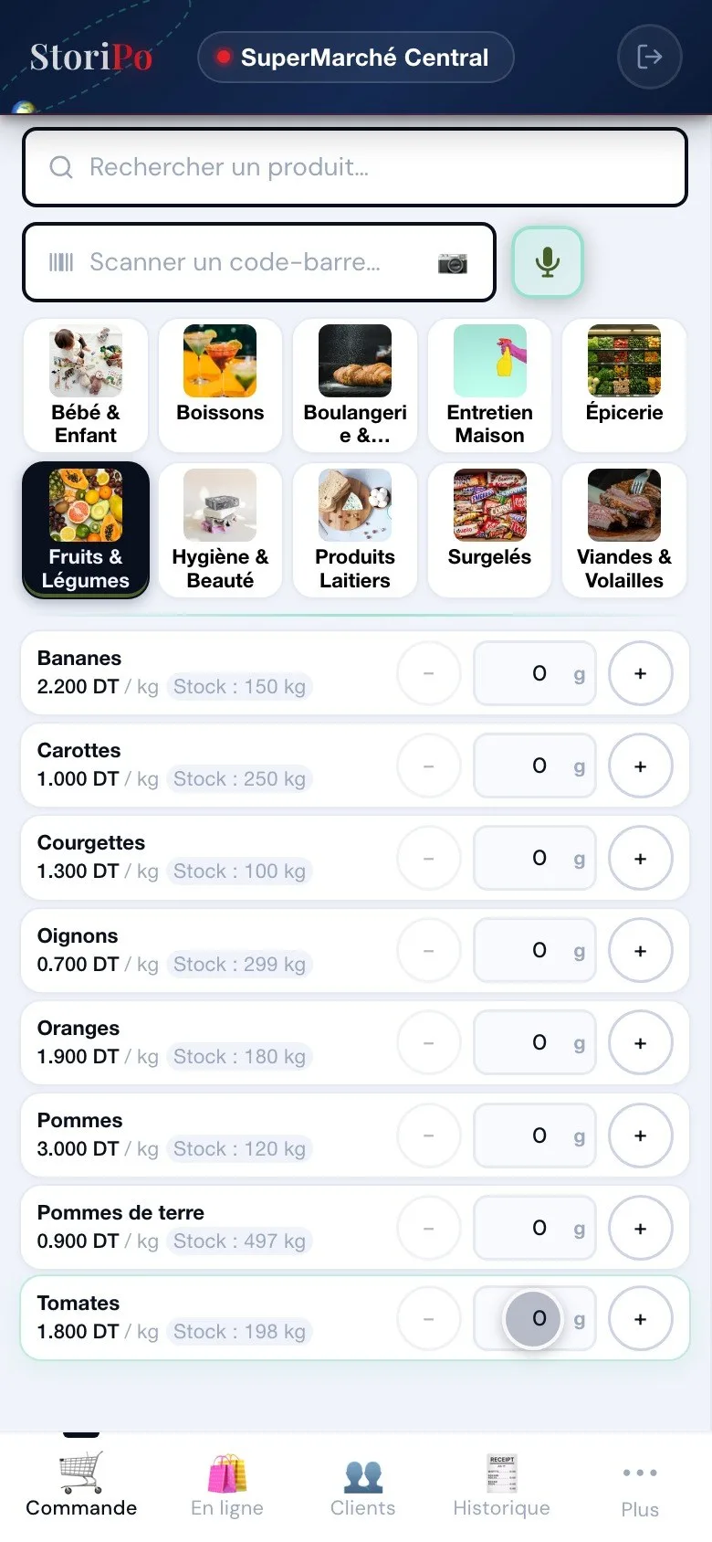 Storipo : les fruits et légumes vendus au poids